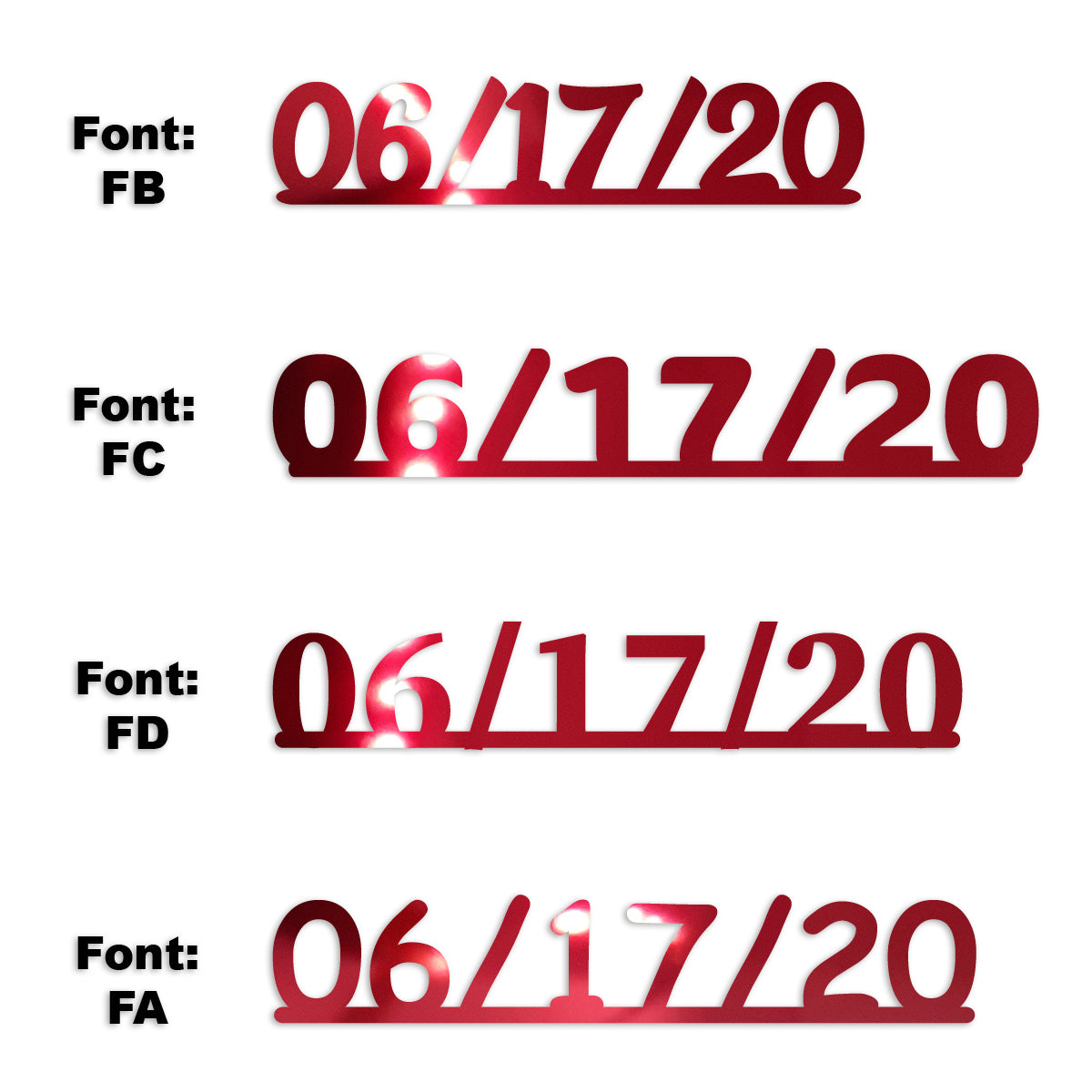 Custom-Fetti Date - 06/17/24 or 06/17/25  Red