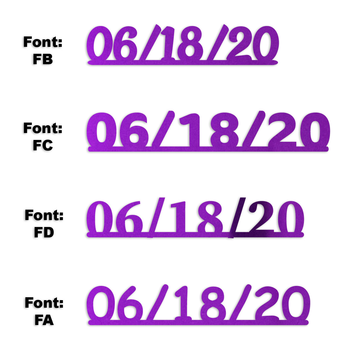 Custom-Fetti Date - 06/18/24 or 06/18/25  Purple