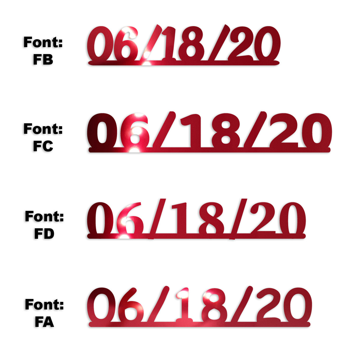 Custom-Fetti Date - 06/18/24 or 06/18/25  Red