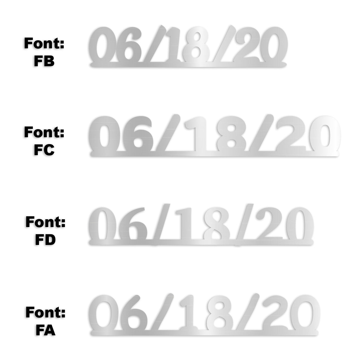 Custom-Fetti Date - 06/18/24 or 06/18/25  Silver