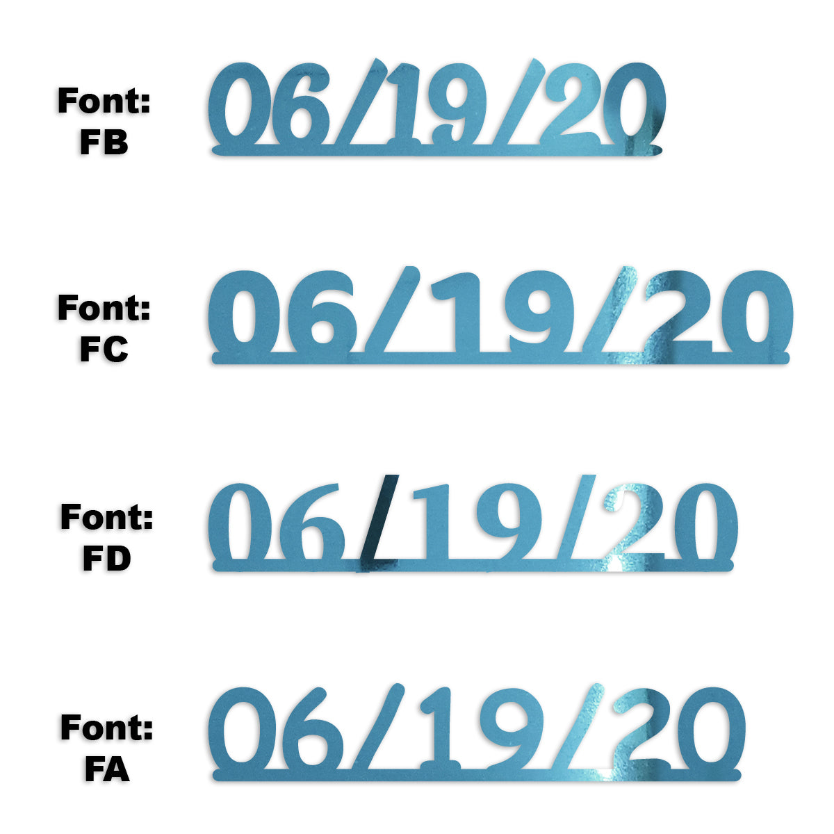 Custom-Fetti Date - 06/19/24 or 06/19/25  Blue Sky