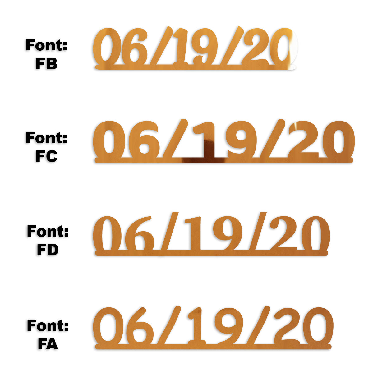 Custom-Fetti Date - 06/19/24 or 06/19/25  Orange