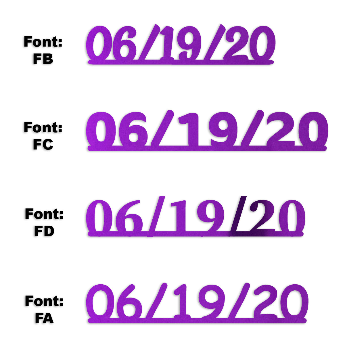 Custom-Fetti Date - 06/19/24 or 06/19/25  Purple
