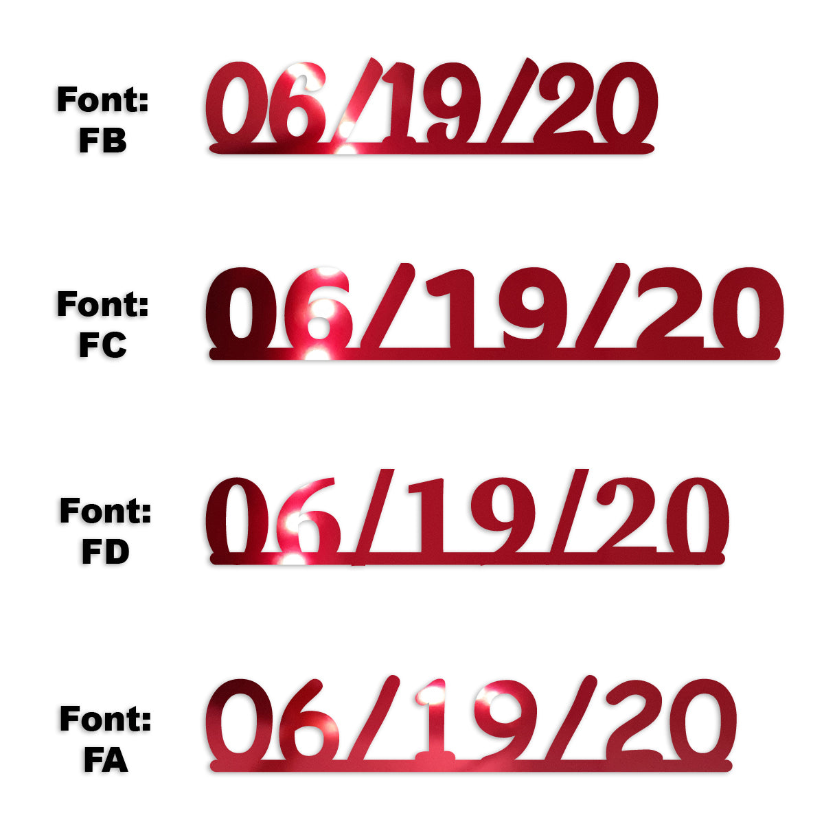 Custom-Fetti Date - 06/19/24 or 06/19/25  Red