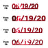 Custom-Fetti Date - 06/19/24 or 06/19/25  Red