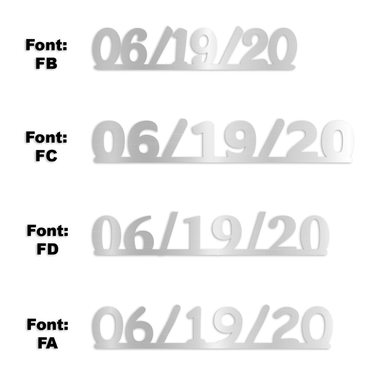 Custom-Fetti Date - 06/19/24 or 06/19/25  Silver