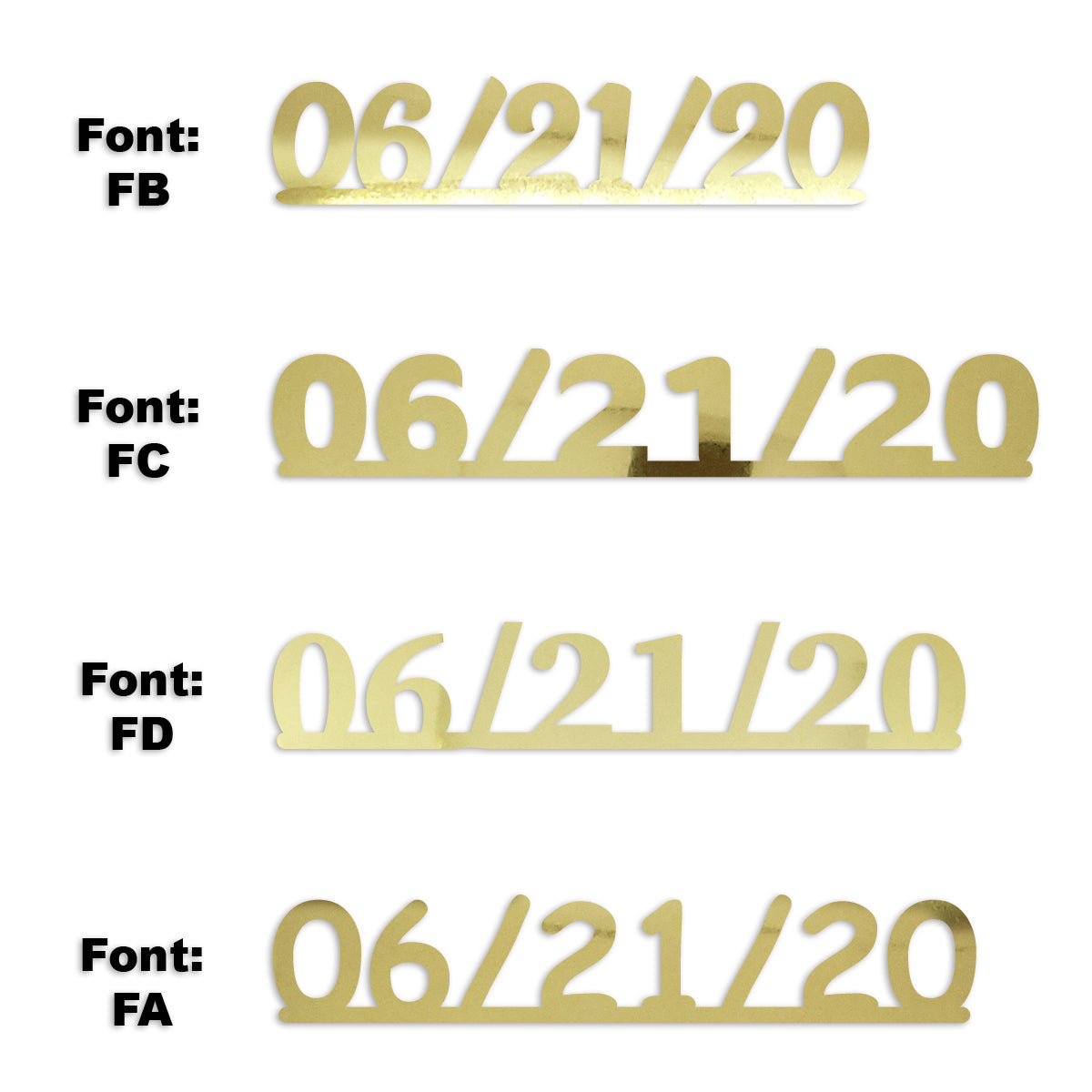 Custom-Fetti Date - 06/21/24 or 06/21/25  Gold