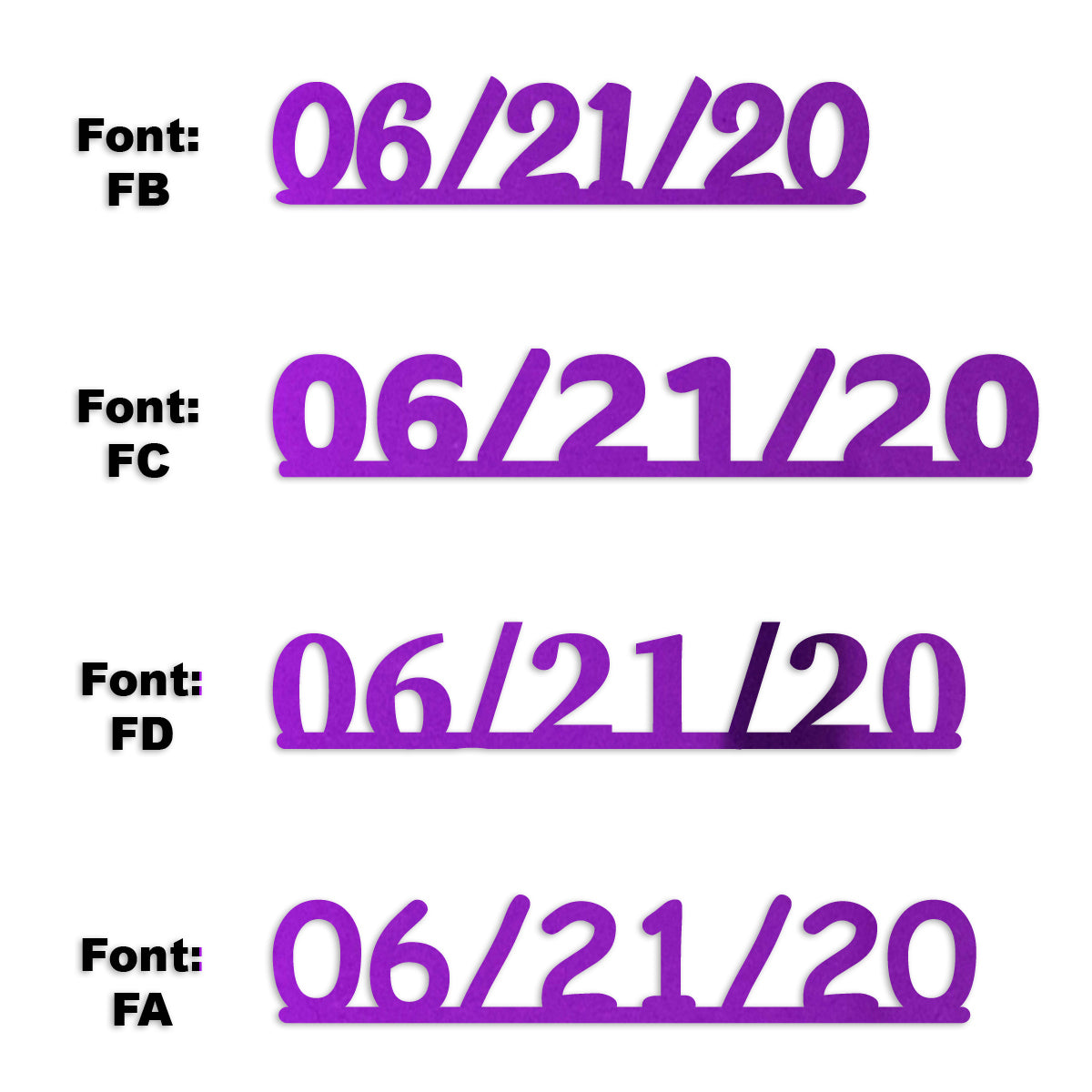 Custom-Fetti Date - 06/21/24 or 06/21/25  Purple