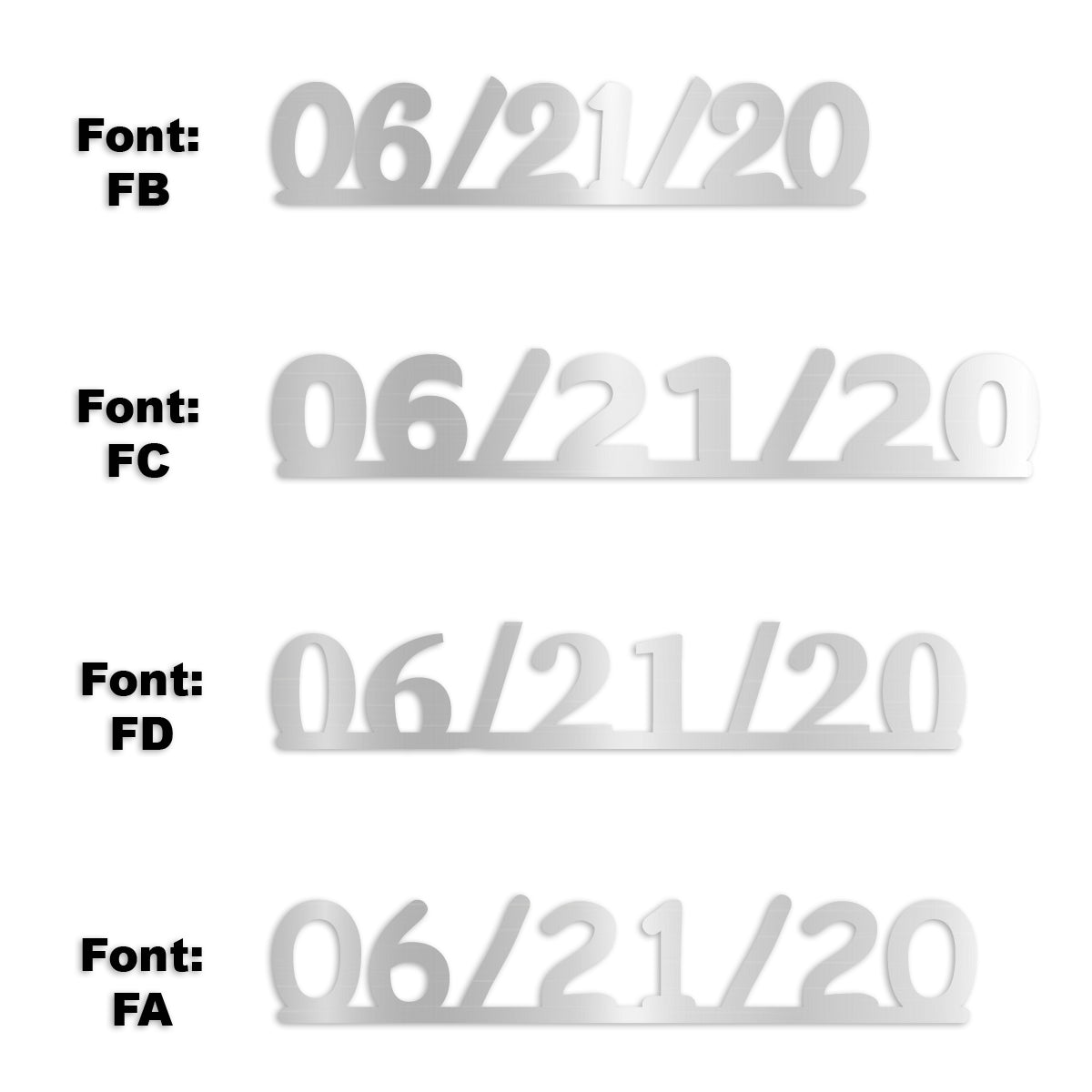 Custom-Fetti Date - 06/21/24 or 06/21/25  Silver