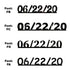 Custom-Fetti Date - 06/22/24 or 06/22/25  Black