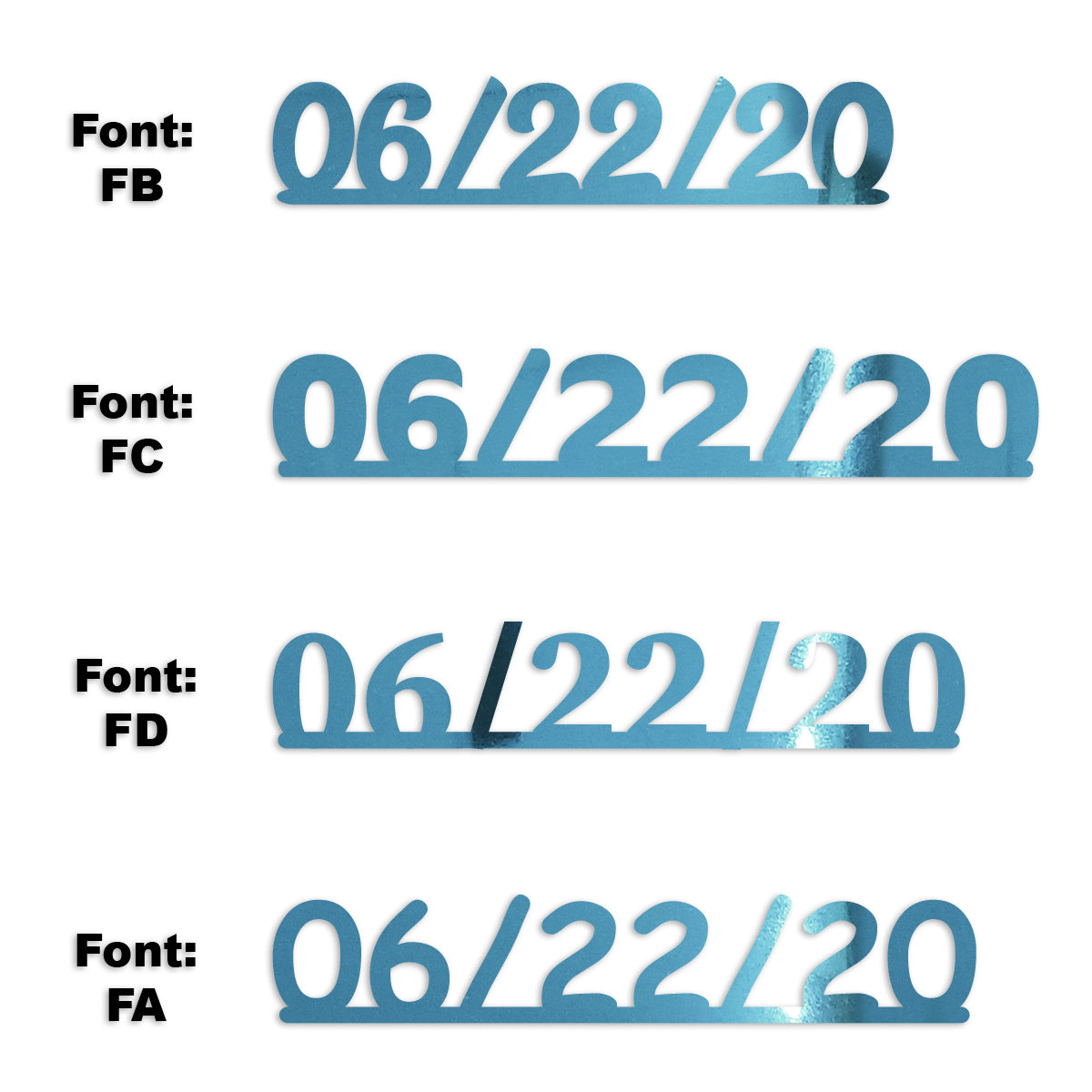 Custom-Fetti Date - 06/22/24 or 06/22/25  Blue Sky