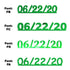 Custom-Fetti Date - 06/22/24 or 06/22/25  Green
