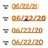 Custom-Fetti Date - 06/22/24 or 06/22/25  Orange