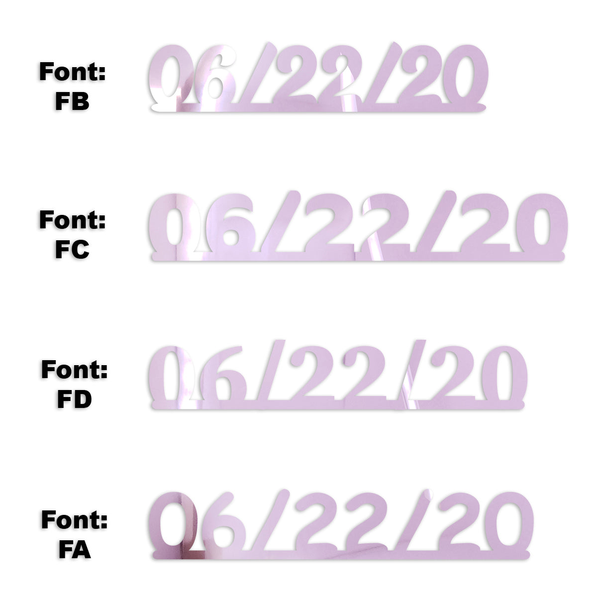 Custom-Fetti Date - 06/22/24 or 06/22/25  Pink
