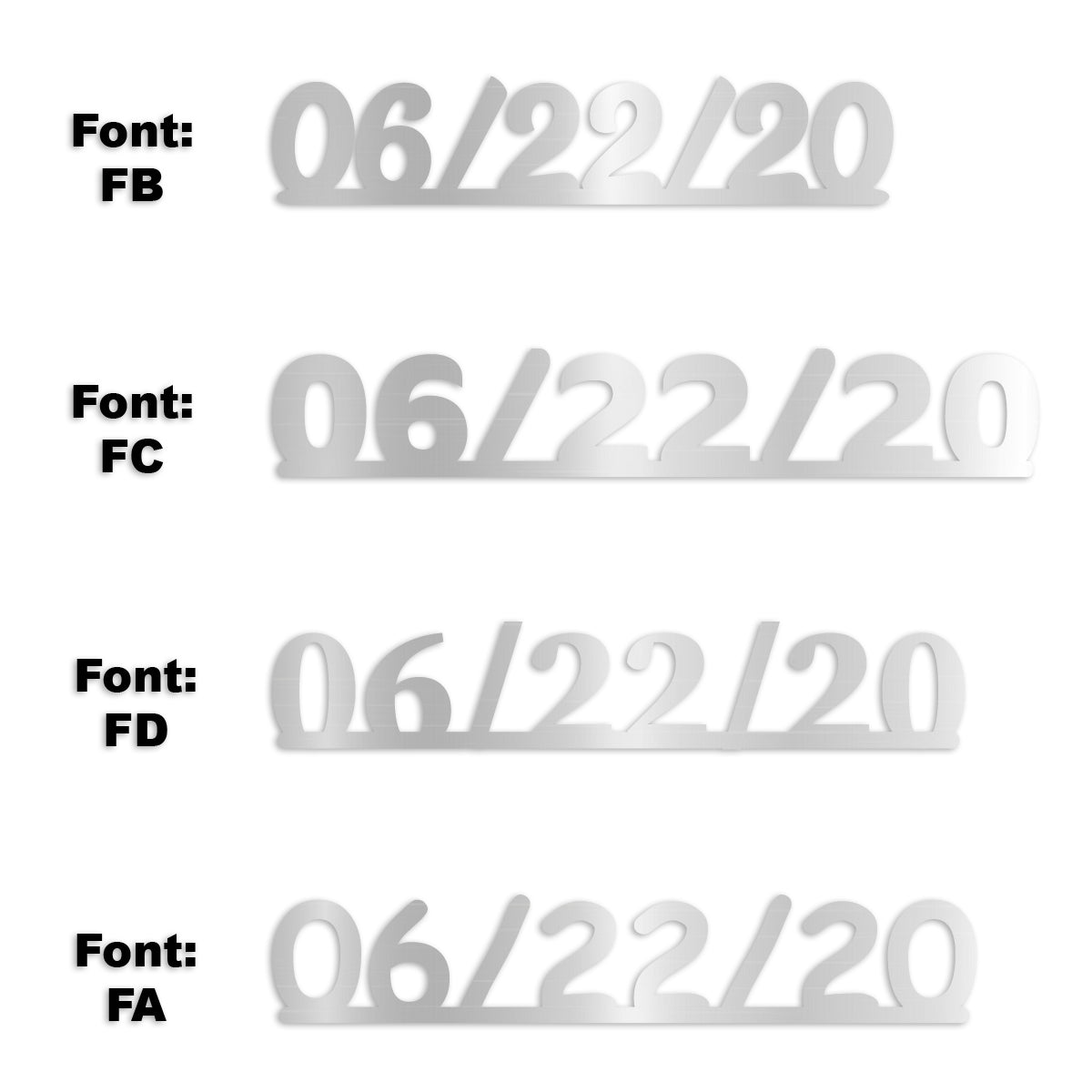 Custom-Fetti Date - 06/22/24 or 06/22/25  Silver