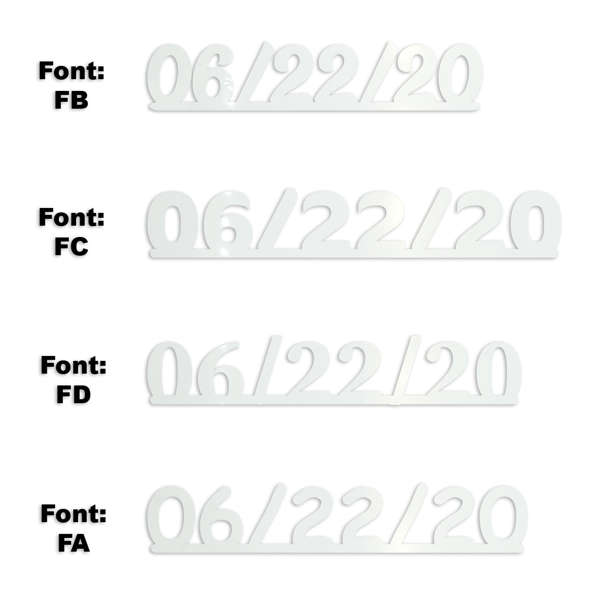 Custom-Fetti Date - 06/22/24 or 06/22/25  White