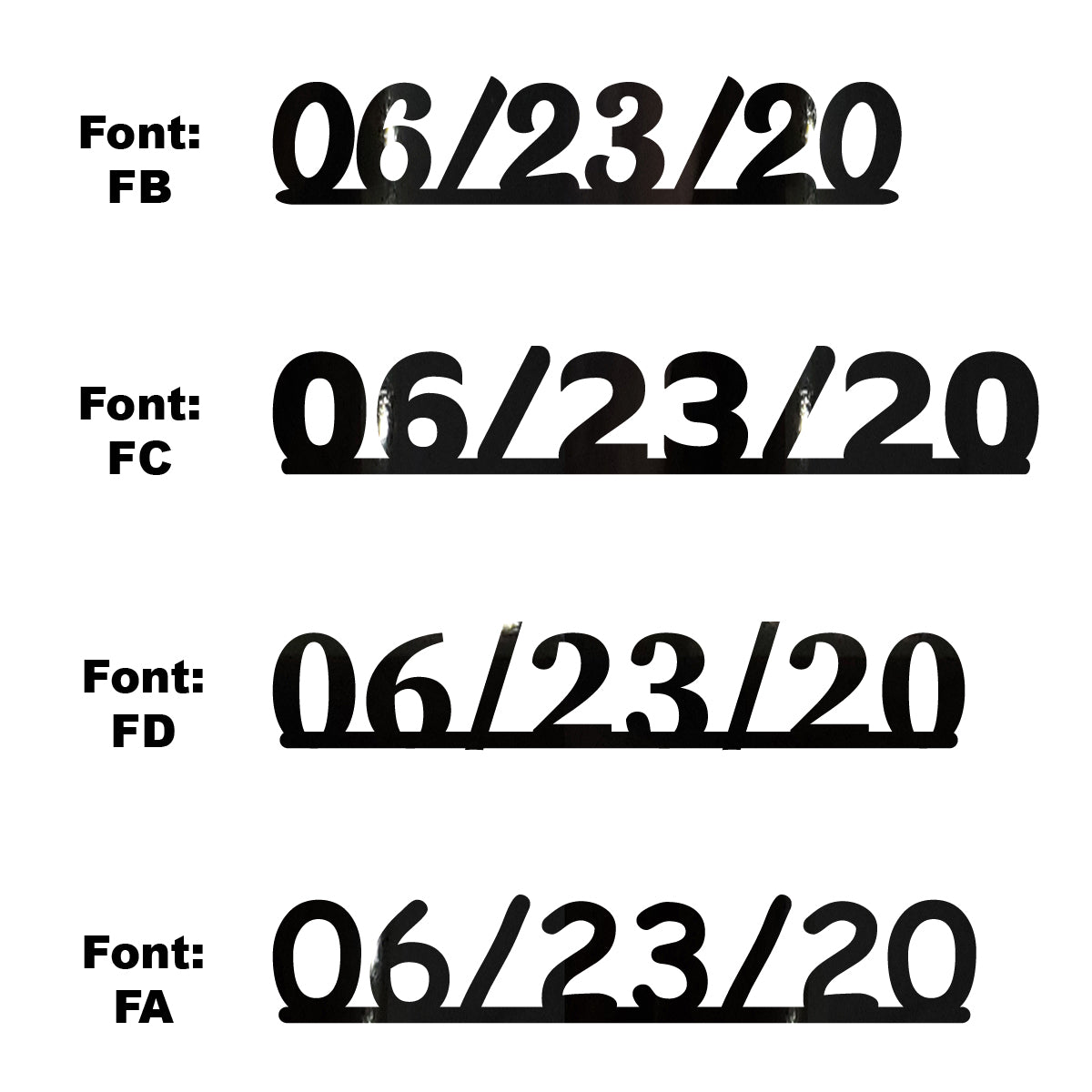 Custom-Fetti Date - 06/23/24 or 06/23/25  Black