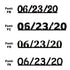 Custom-Fetti Date - 06/23/24 or 06/23/25  Black