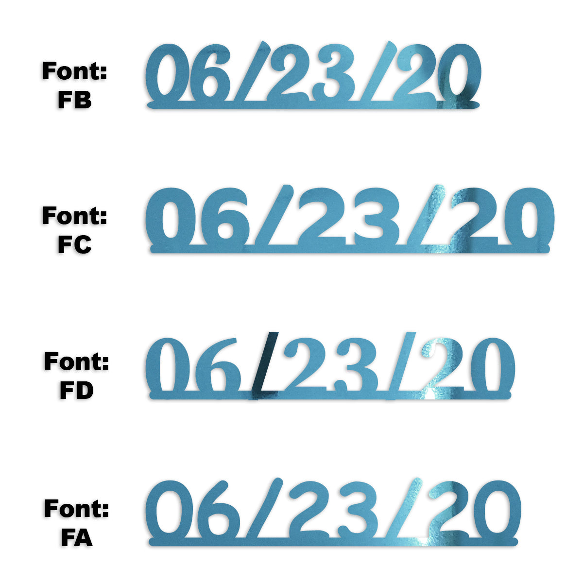 Custom-Fetti Date - 06/23/24 or 06/23/25  Blue Sky