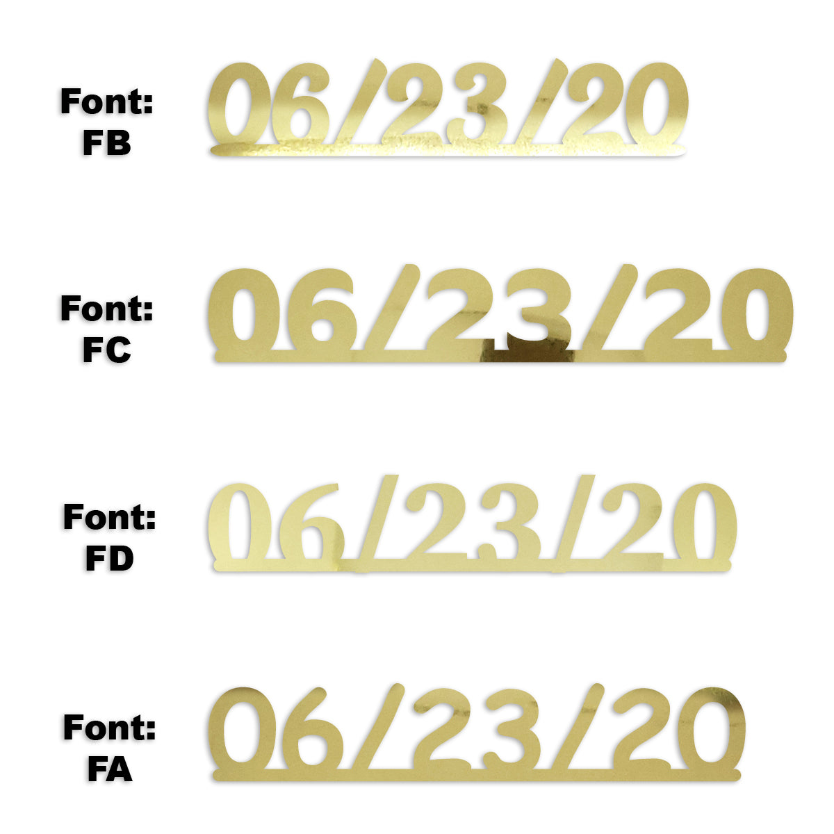 Custom-Fetti Date - 06/23/24 or 06/23/25  Gold