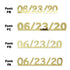 Custom-Fetti Date - 06/23/24 or 06/23/25  Gold
