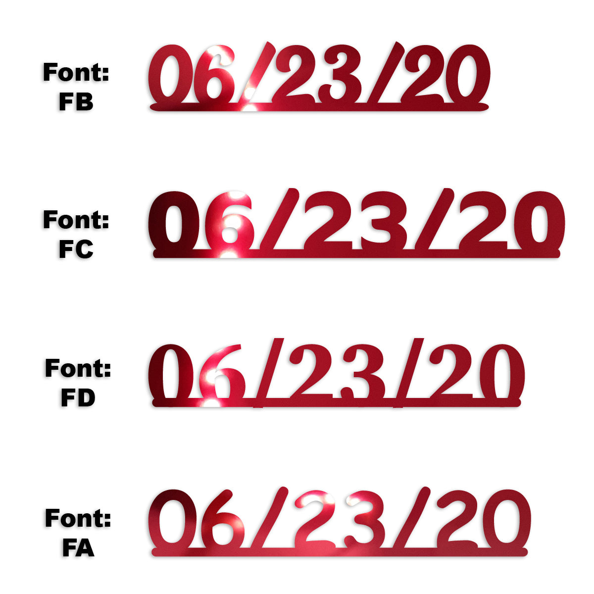 Custom-Fetti Date - 06/23/24 or 06/23/25  Red