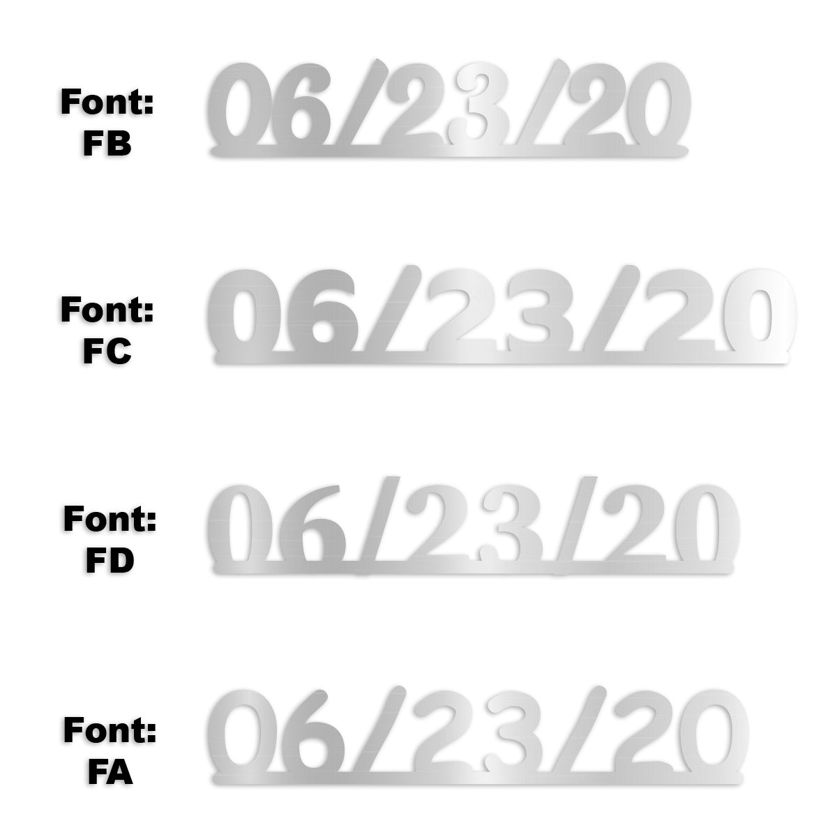 Custom-Fetti Date - 06/23/24 or 06/23/25  Silver