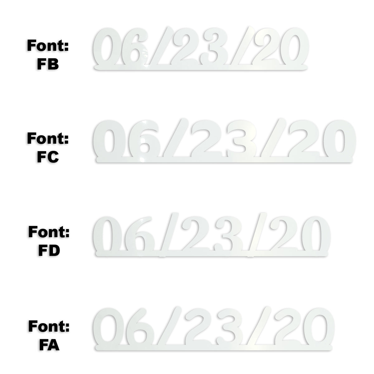 Custom-Fetti Date - 06/23/24 or 06/23/25  White
