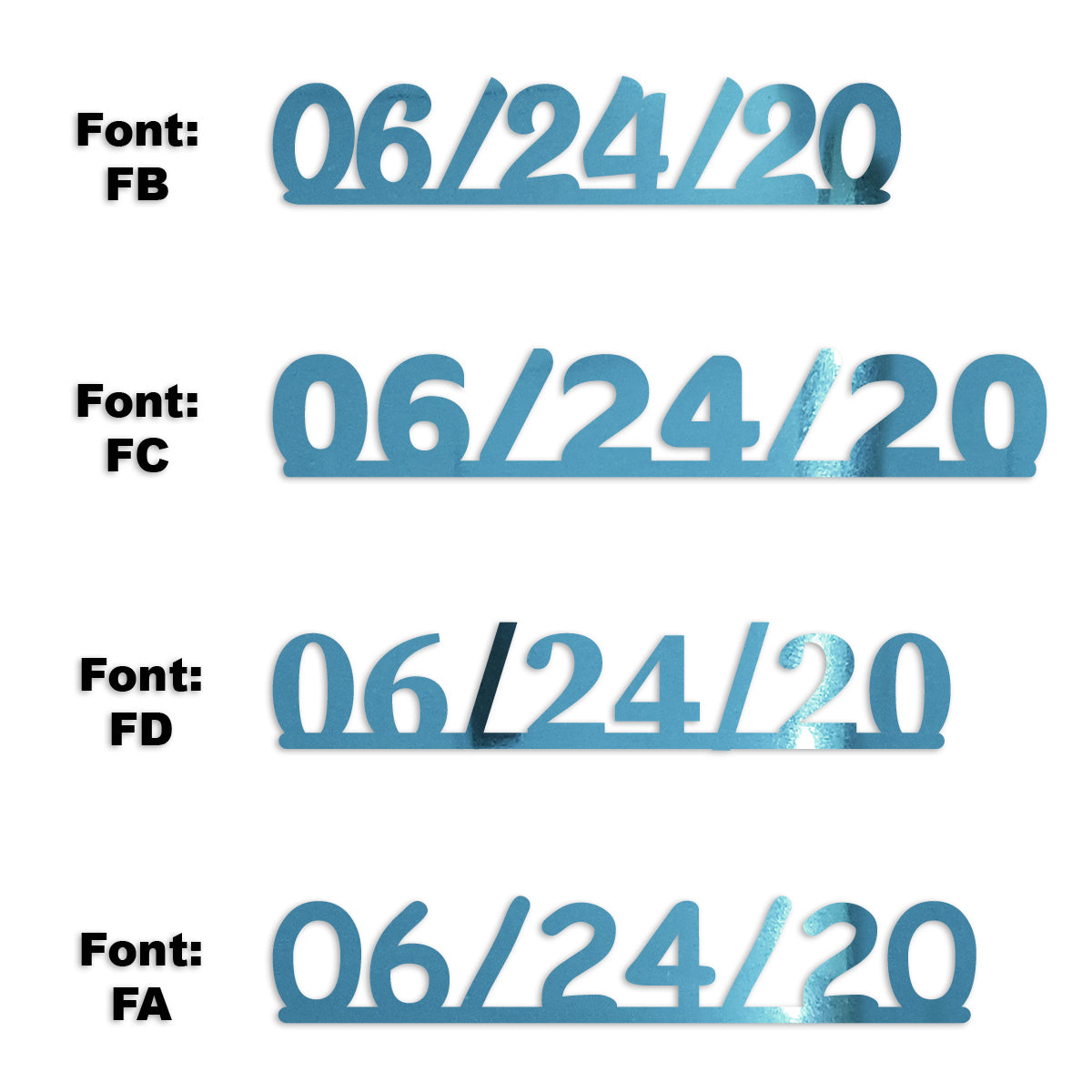 Custom-Fetti Date - 06/24/24 or 06/24/25  Blue Sky