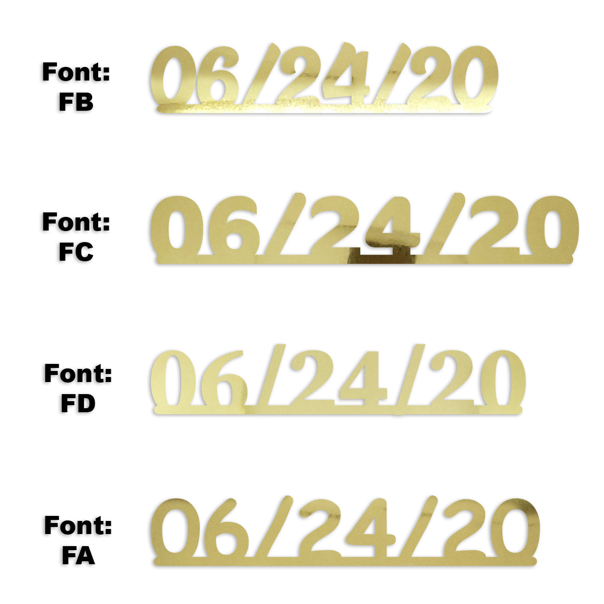 Custom-Fetti Date - 06/24/24 or 06/24/25  Gold