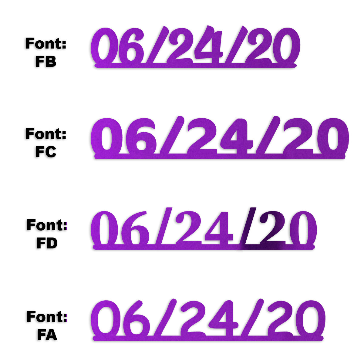 Custom-Fetti Date - 06/24/24 or 06/24/25  Purple
