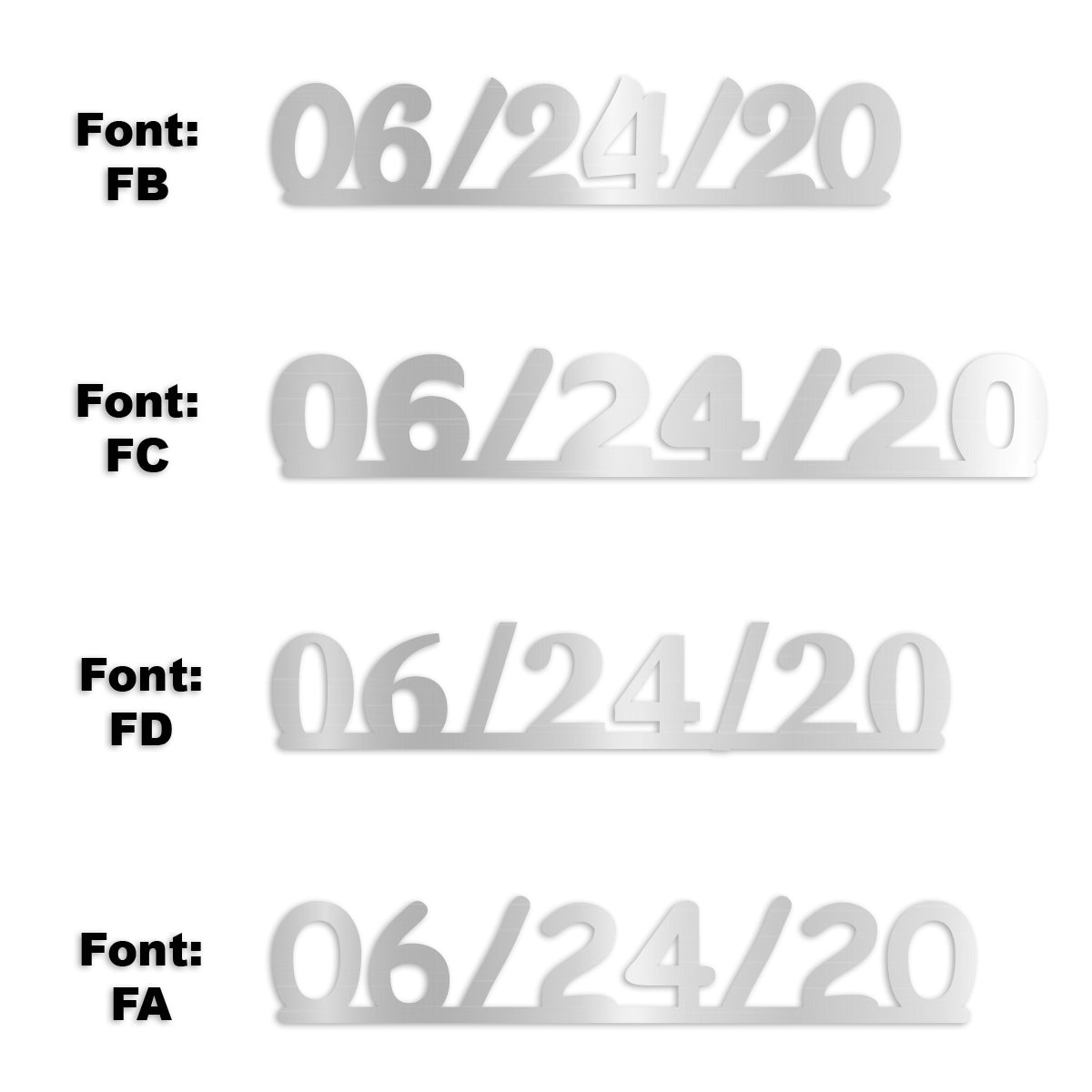 Custom-Fetti Date - 06/24/24 or 06/24/25  Silver