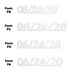 Custom-Fetti Date - 06/24/24 or 06/24/25  White