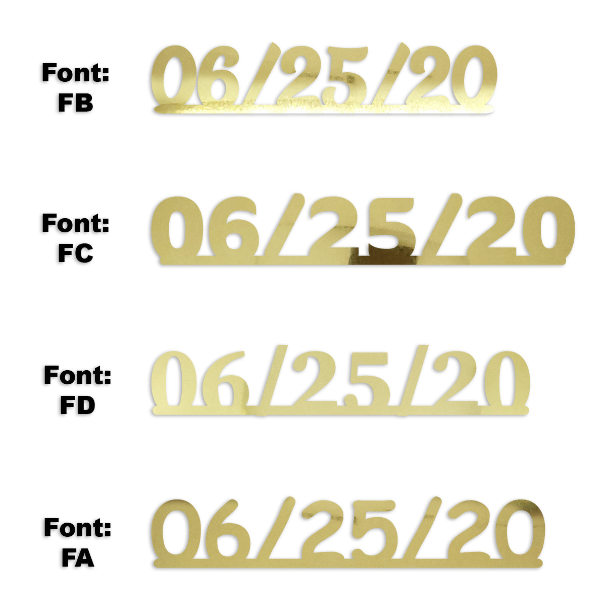 Custom-Fetti Date - 06/25/24 or 06/25/25  Gold