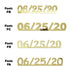 Custom-Fetti Date - 06/25/24 or 06/25/25  Gold