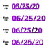 Custom-Fetti Date - 06/25/24 or 06/25/25  Purple