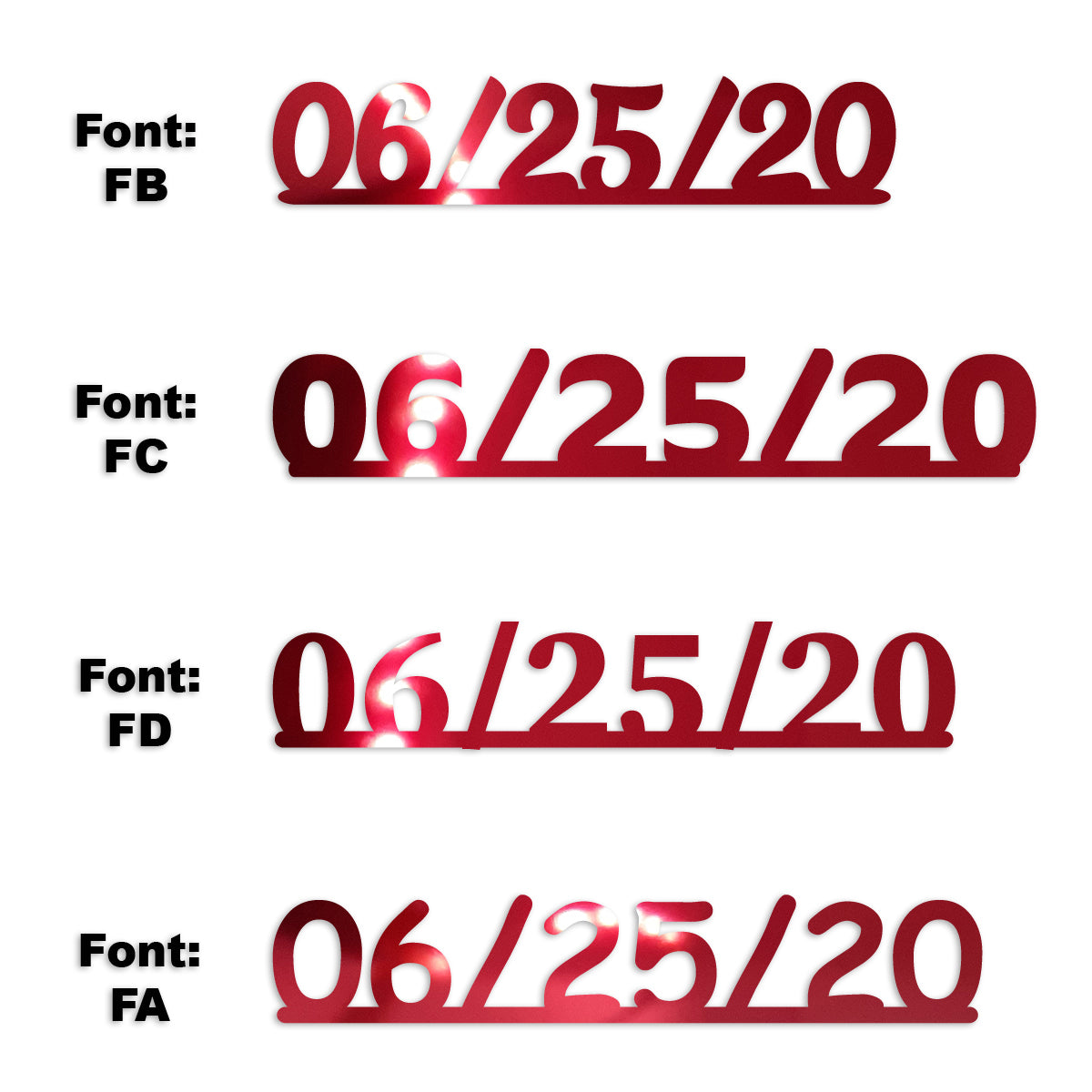Custom-Fetti Date - 06/25/24 or 06/25/25  Red