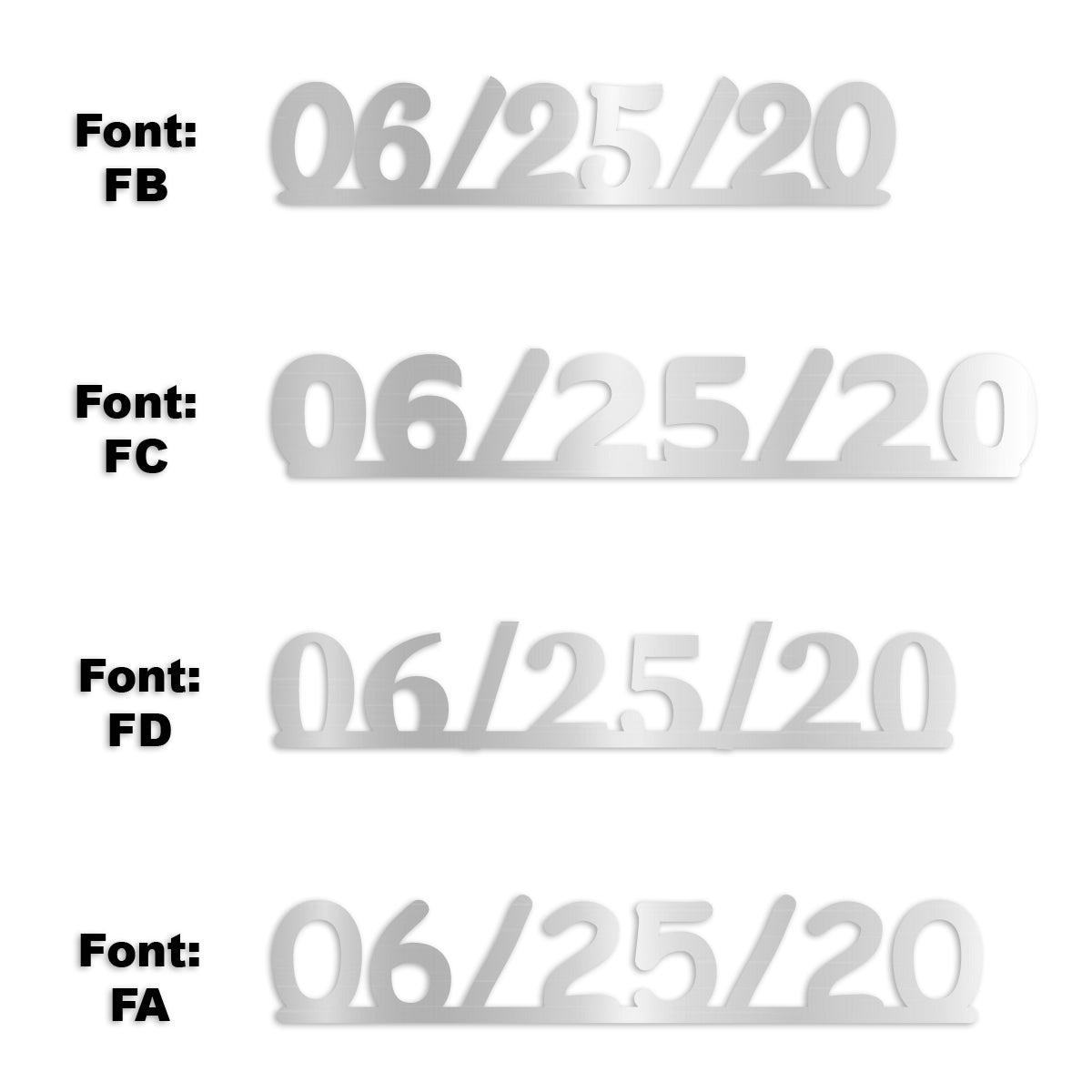 Custom-Fetti Date - 06/25/24 or 06/25/25  Silver
