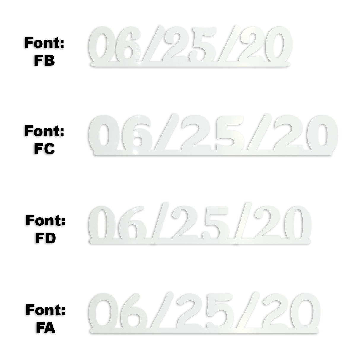 Custom-Fetti Date - 06/25/24 or 06/25/25  White