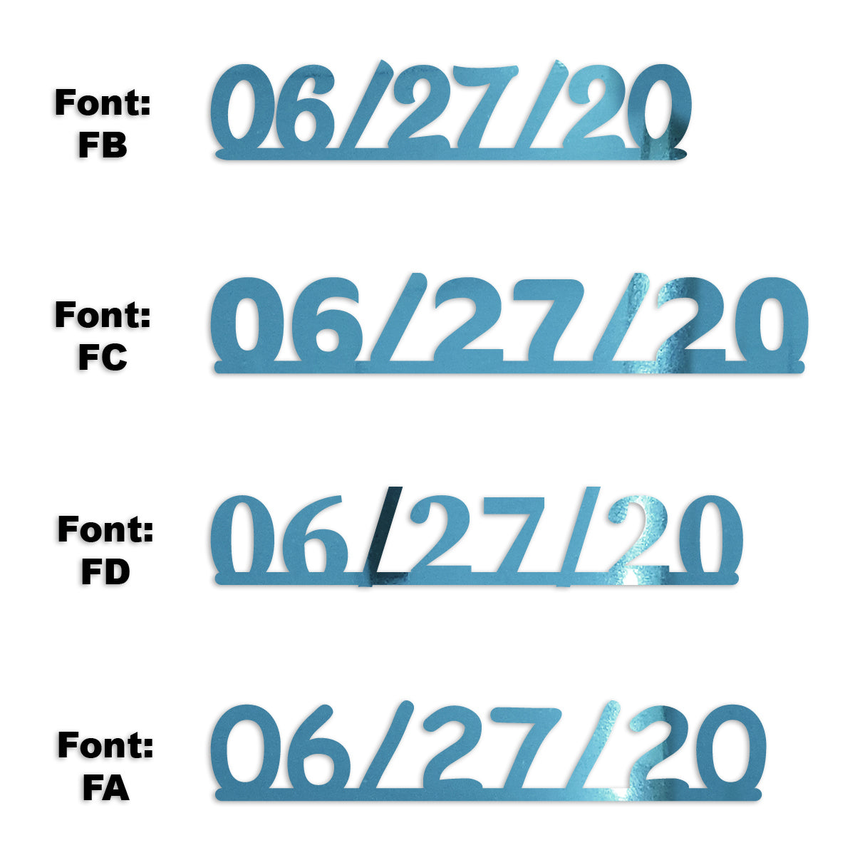 Custom-Fetti Date - 06/27/24 or 06/27/25  Blue Sky