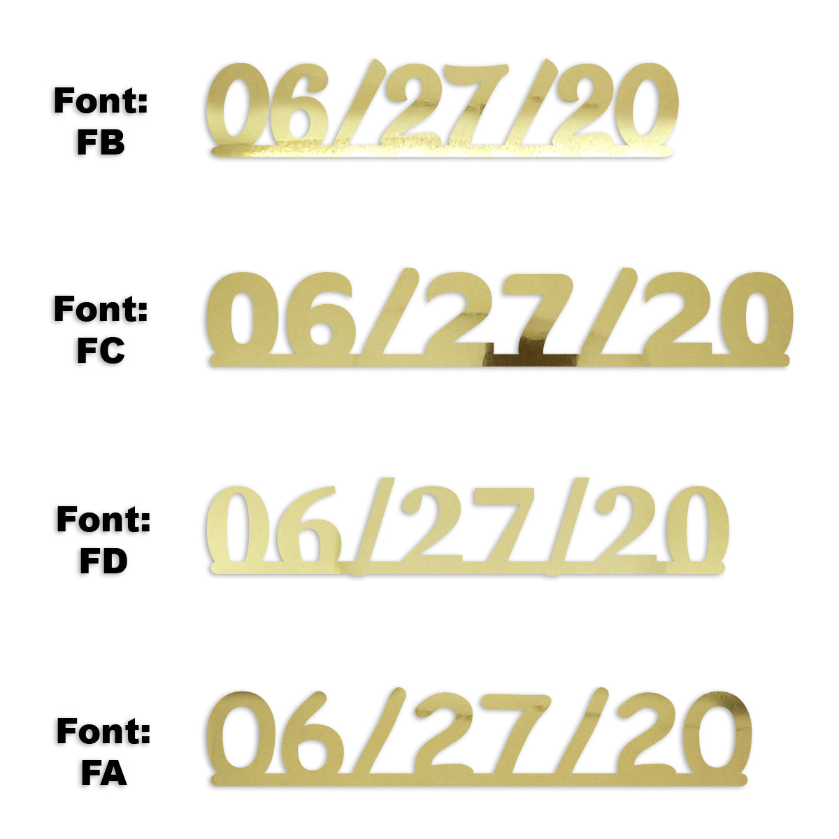 Custom-Fetti Date - 06/27/24 or 06/27/25  Gold