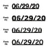 Custom-Fetti Date - 06/29/24 or 06/29/25  Black