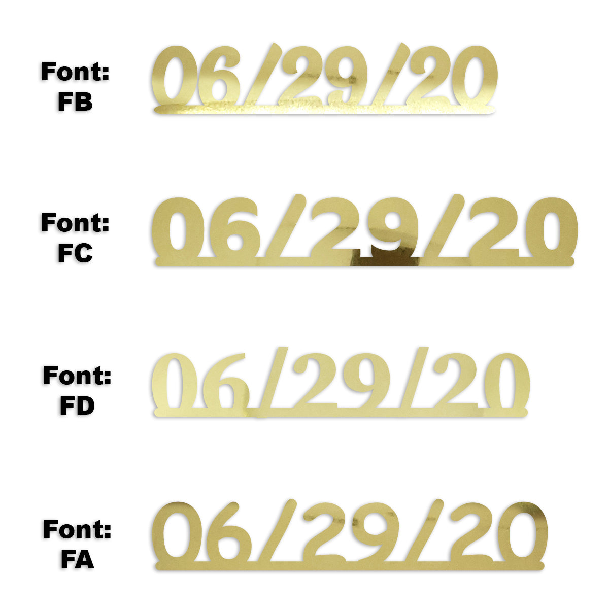 Custom-Fetti Date - 06/29/24 or 06/29/25  Gold