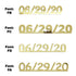 Custom-Fetti Date - 06/29/24 or 06/29/25  Gold