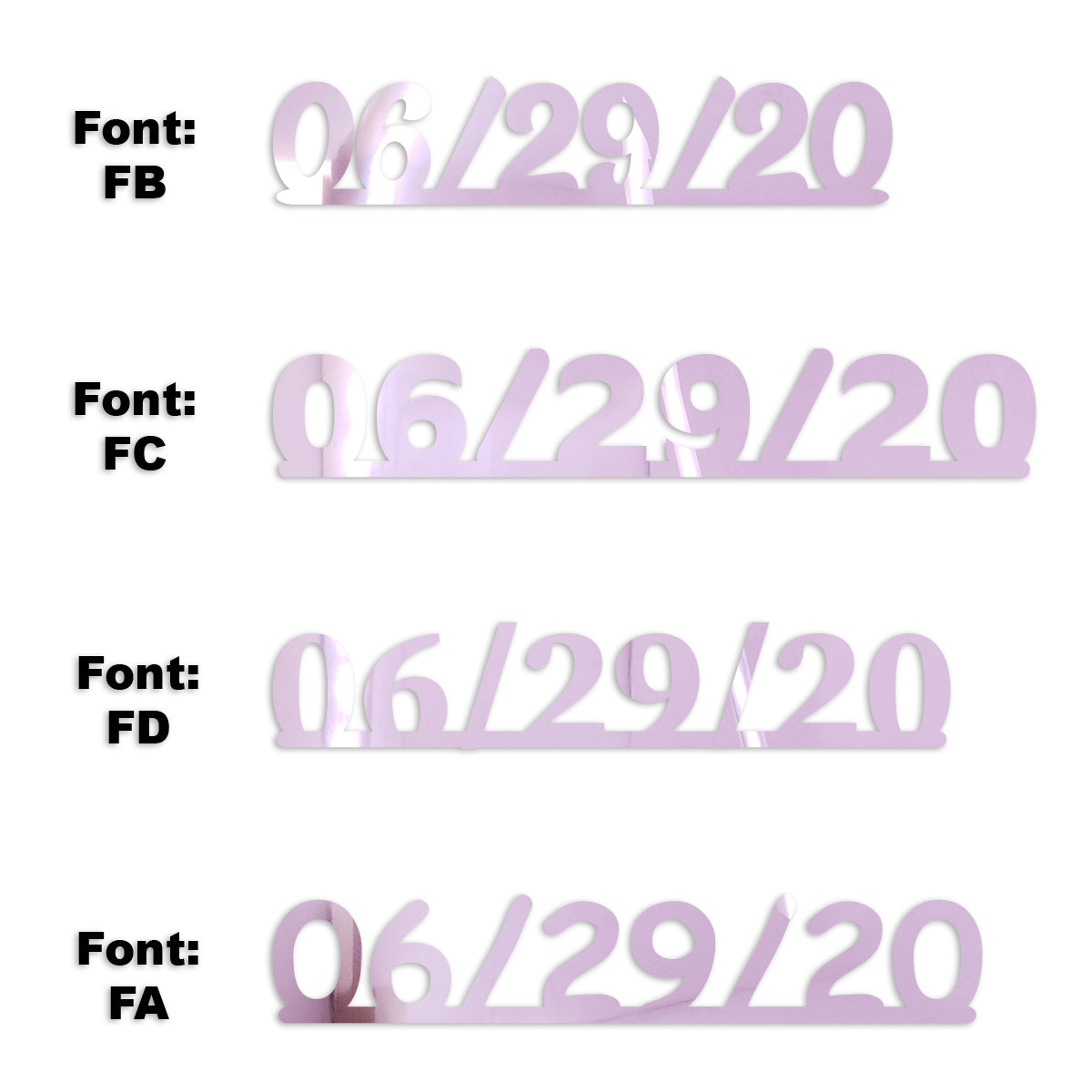 Custom-Fetti Date - 06/29/24 or 06/29/25  Pink