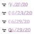 Custom-Fetti Date - 06/29/24 or 06/29/25  Pink