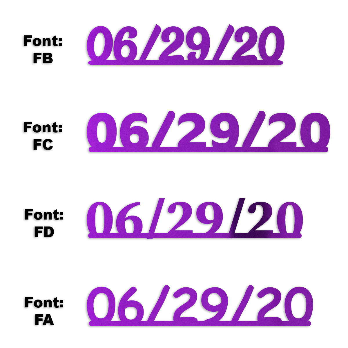 Custom-Fetti Date - 06/29/24 or 06/29/25  Purple