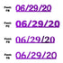 Custom-Fetti Date - 06/29/24 or 06/29/25  Purple