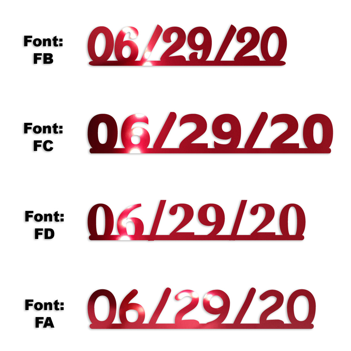 Custom-Fetti Date - 06/29/24 or 06/29/25  Red