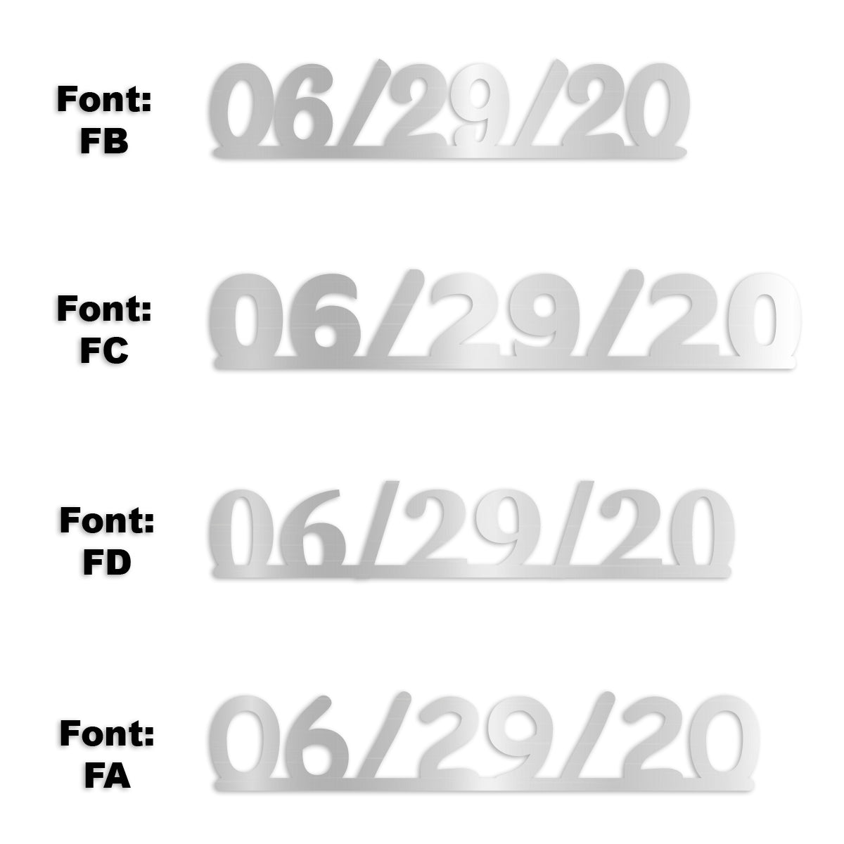 Custom-Fetti Date - 06/29/24 or 06/29/25  Silver